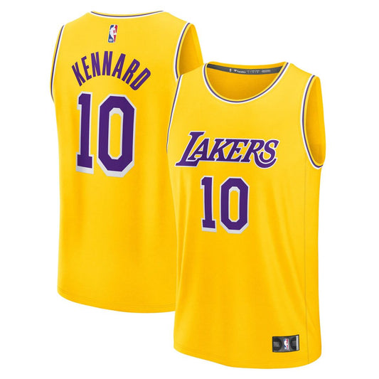 Luke Kennard Los Angeles Lakers Fanatics Fast Break Replica Jersey - Icon Edition - Gold