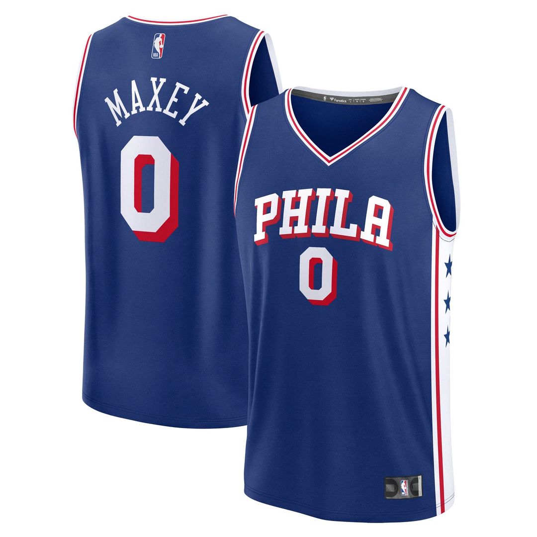 Tyrese Maxey Philadelphia 76ers Fanatics Big & Tall Fast Break Jersey - Icon Edition - Royal