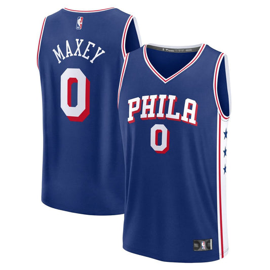 Tyrese Maxey Philadelphia 76ers Fanatics Big & Tall Fast Break Jersey - Icon Edition - Royal
