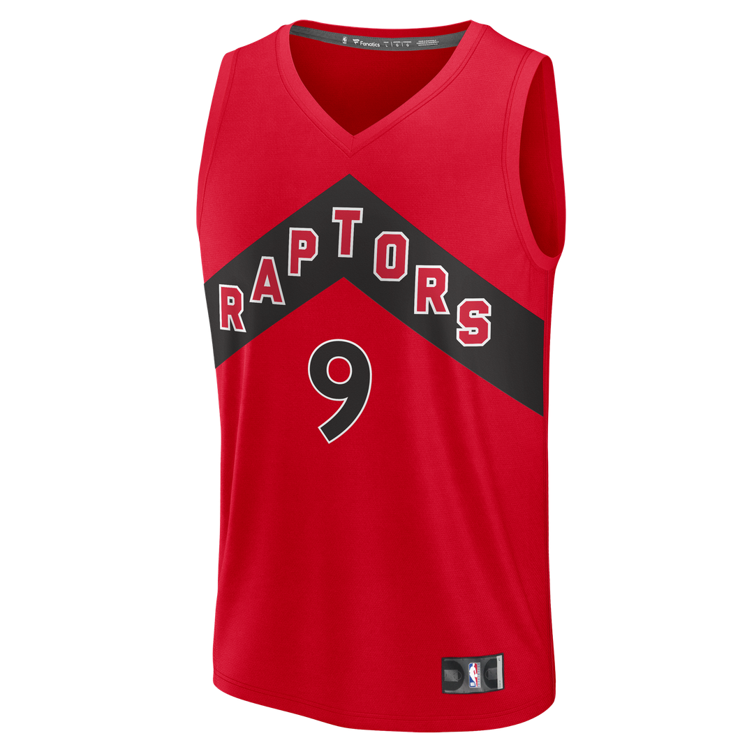 RJ Barrett Toronto Raptors Fanatics Fast Break Jersey - Red - Icon Edition