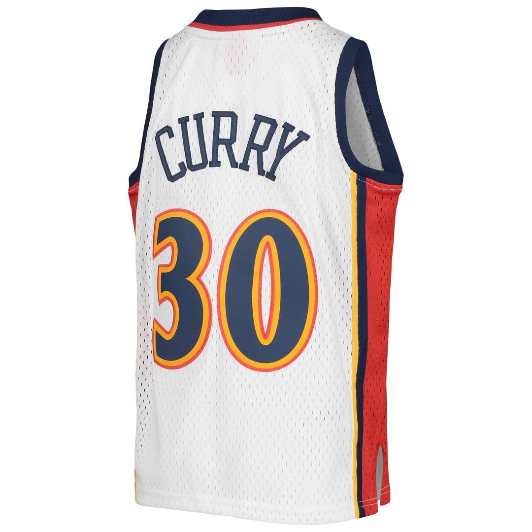 Stephen Curry Golden State Warriors Mitchell & Ness Youth 2009 - 10 Hardwood Classics Swingman Throwback Jersey - Navy