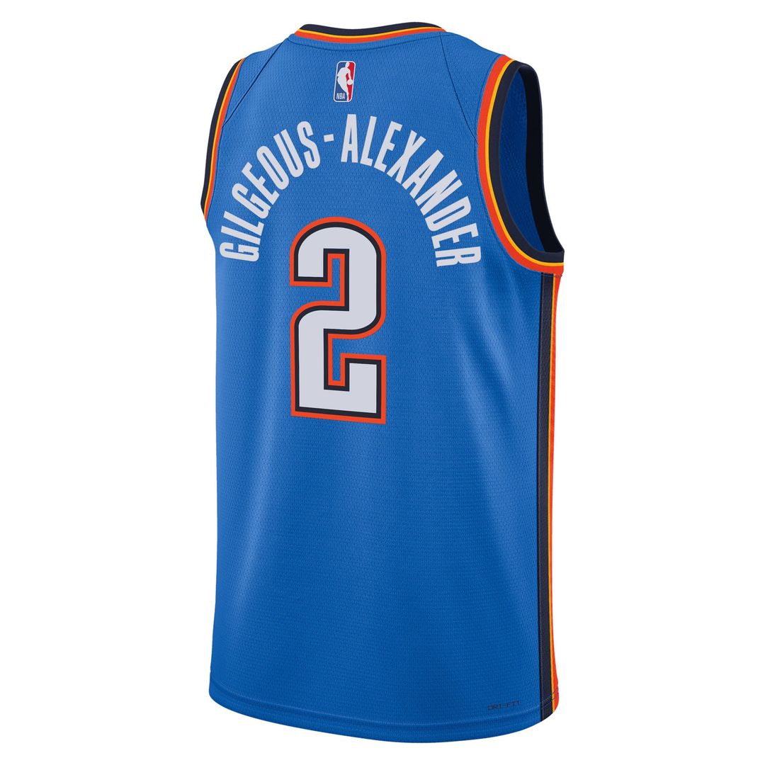 Shai Gilgeous - Alexander Oklahoma City Thunder Nike Unisex Swingman Jersey - Icon Edition - Blue