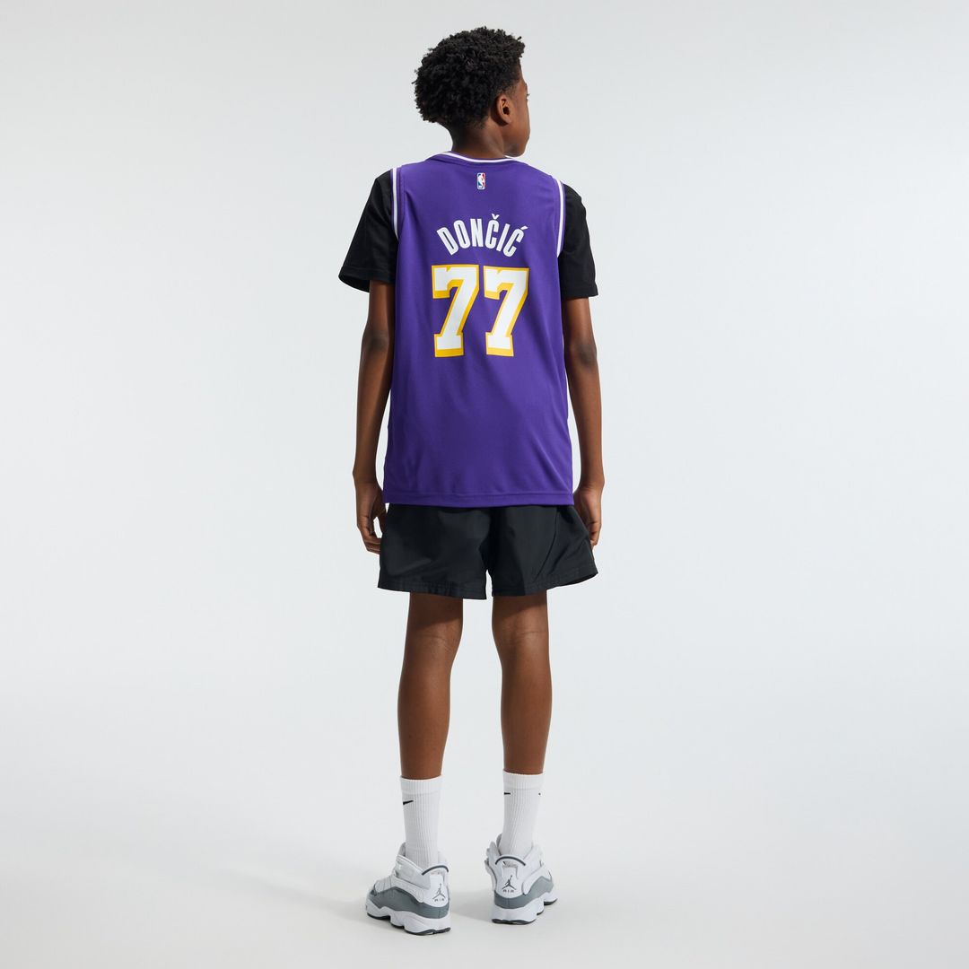 Luka Dončić Los Angeles Lakers Fanatics Youth Fast Break Jersey - Statement Edition - Purple