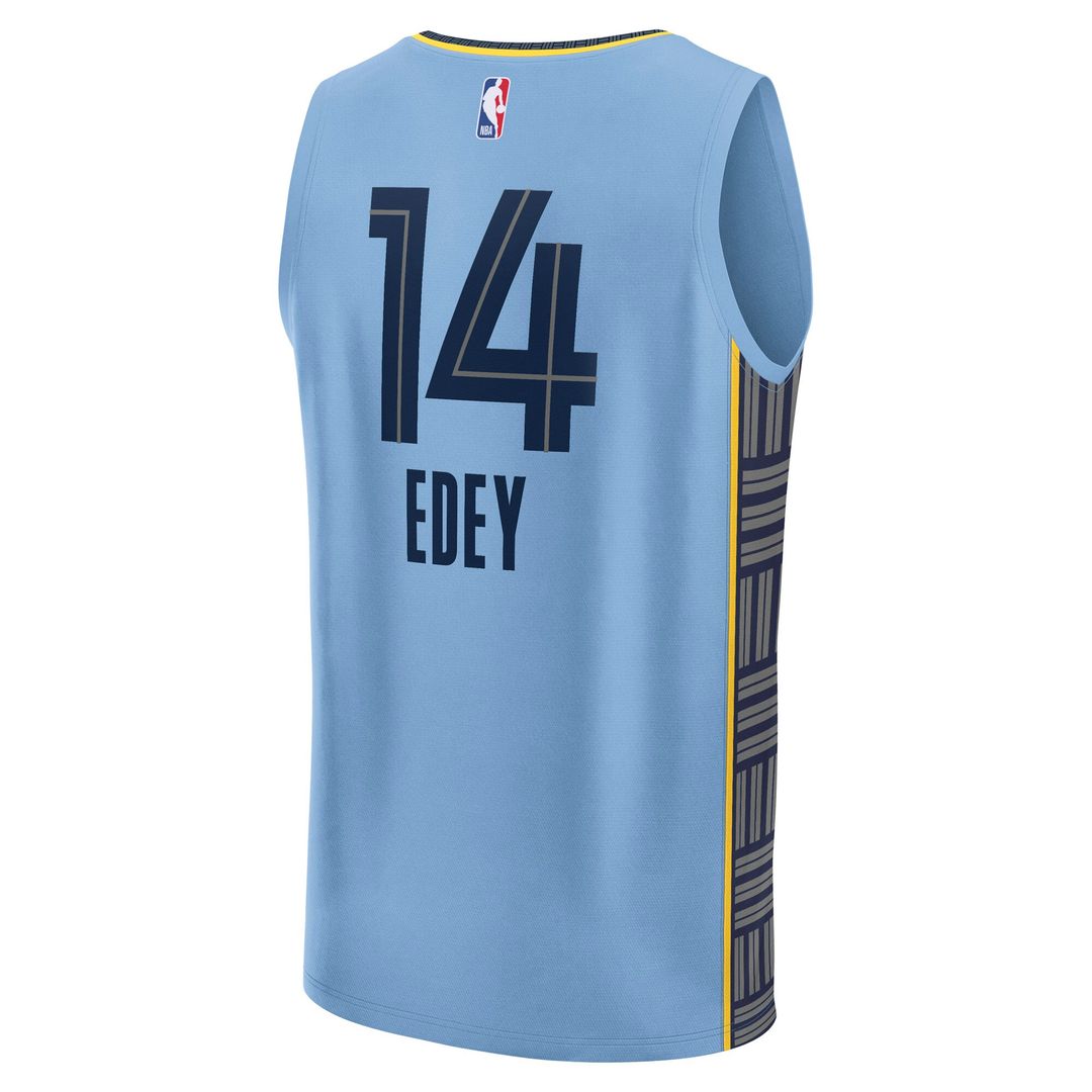 Zach Edey Memphis Grizzlies Fanatics Fast Break Player Replica Jersey - Statement Edition - Light Blue