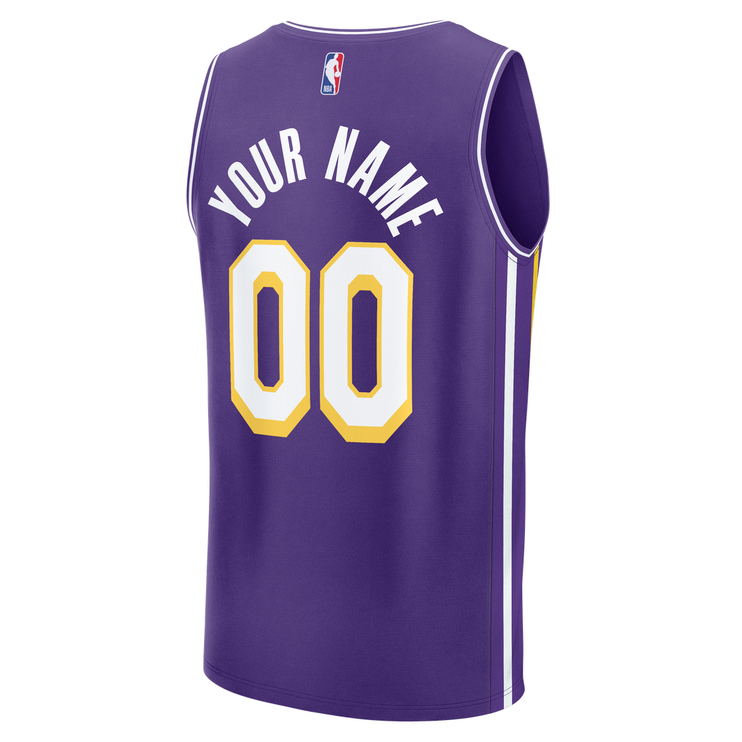 Los Angeles Lakers Fanatics Fast Break Custom Replica Jersey - Association Edition - White