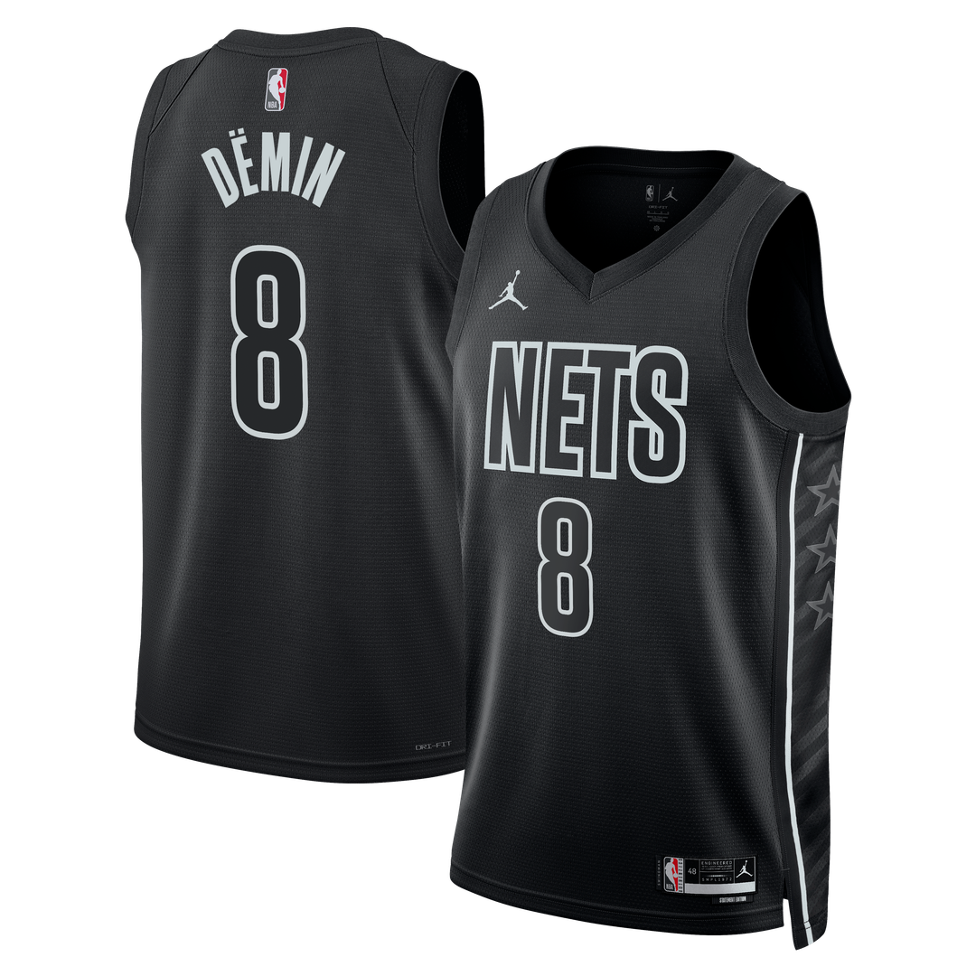 Egor Dëmin Brooklyn Nets Jordan Brand Unisex Swingman Jersey - Statement Edition - Black