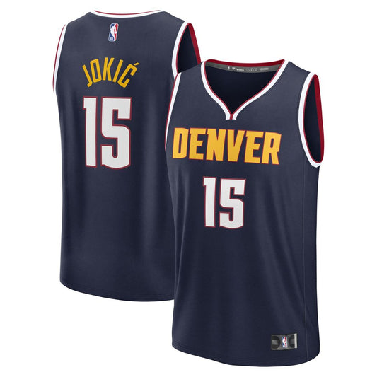 Nikola Jokic Denver Nuggets Fanatics Youth Fast Break Player Replica Jersey - Icon Edition - Navy