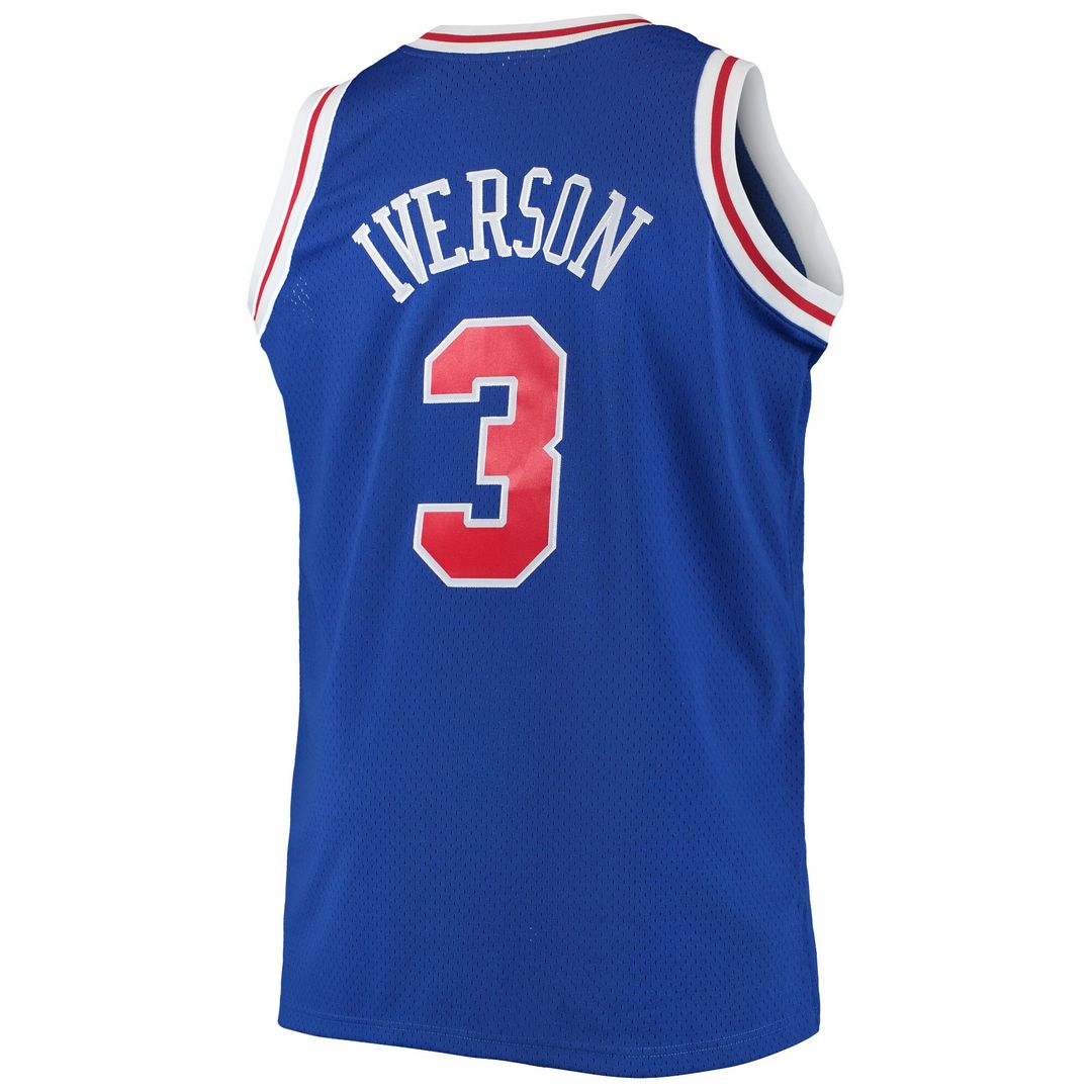 Allen Iverson Philadelphia 76ers Mitchell & Ness 1996/97 Big & Tall Hardwood Classics Swingman Jersey - Red