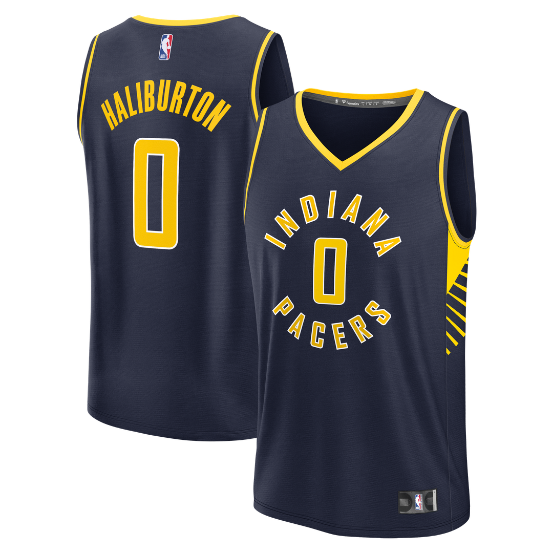 Tyrese Haliburton Indiana Pacers Fanatics Fast Break Replica Jersey - Navy - Icon Edition