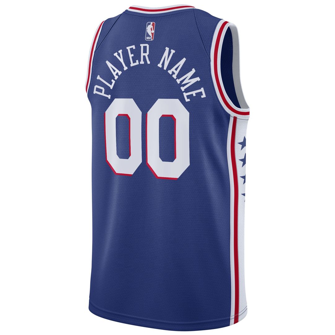 Philadelphia 76ers Nike 2020/21 Swingman Custom Jersey - Association Edition - White