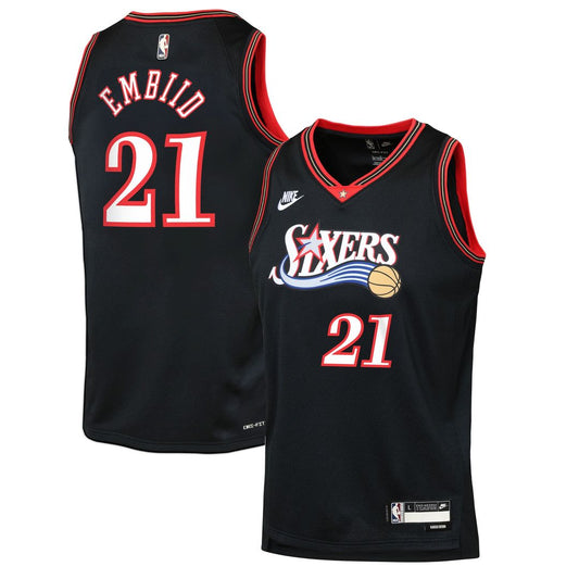 Joel Embiid Philadelphia 76ers Nike Youth Swingman Jersey - Classic Edition - Black