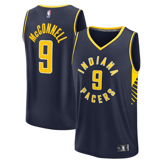 T.J. McConnell Indiana Pacers Fanatics Fast Break Replica Jersey - Navy - Icon Edition