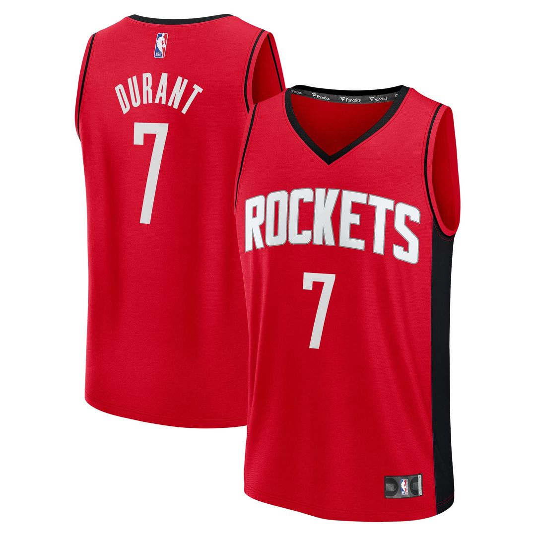 Kevin Durant Houston Rockets Fanatics Youth Fast Break Player Replica Jersey - Icon Edition - Red
