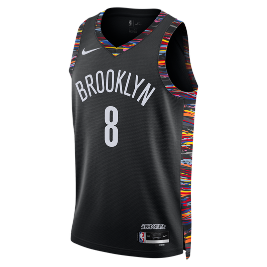 Egor Dëmin Brooklyn Nets Nike Unisex 2025/26 Swingman Jersey - City Edition - Black