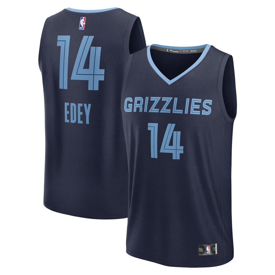 Zach Edey Memphis Grizzlies Fanatics Fast Break Replica Jersey - Icon Edition - Navy