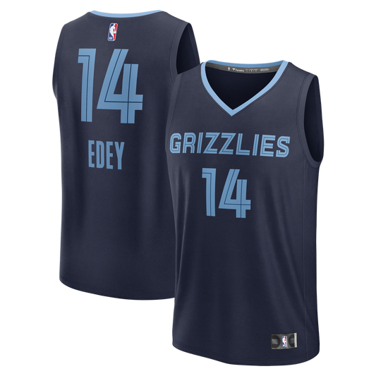 Zach Edey Memphis Grizzlies Fanatics Fast Break Replica Jersey - Icon Edition - Navy