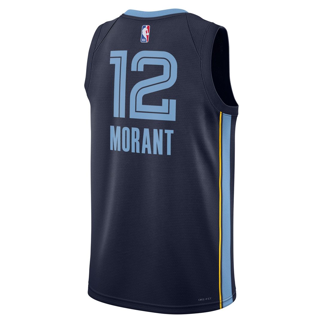 Ja Morant Memphis Grizzlies Nike Unisex Swingman Jersey - Icon Edition - Navy