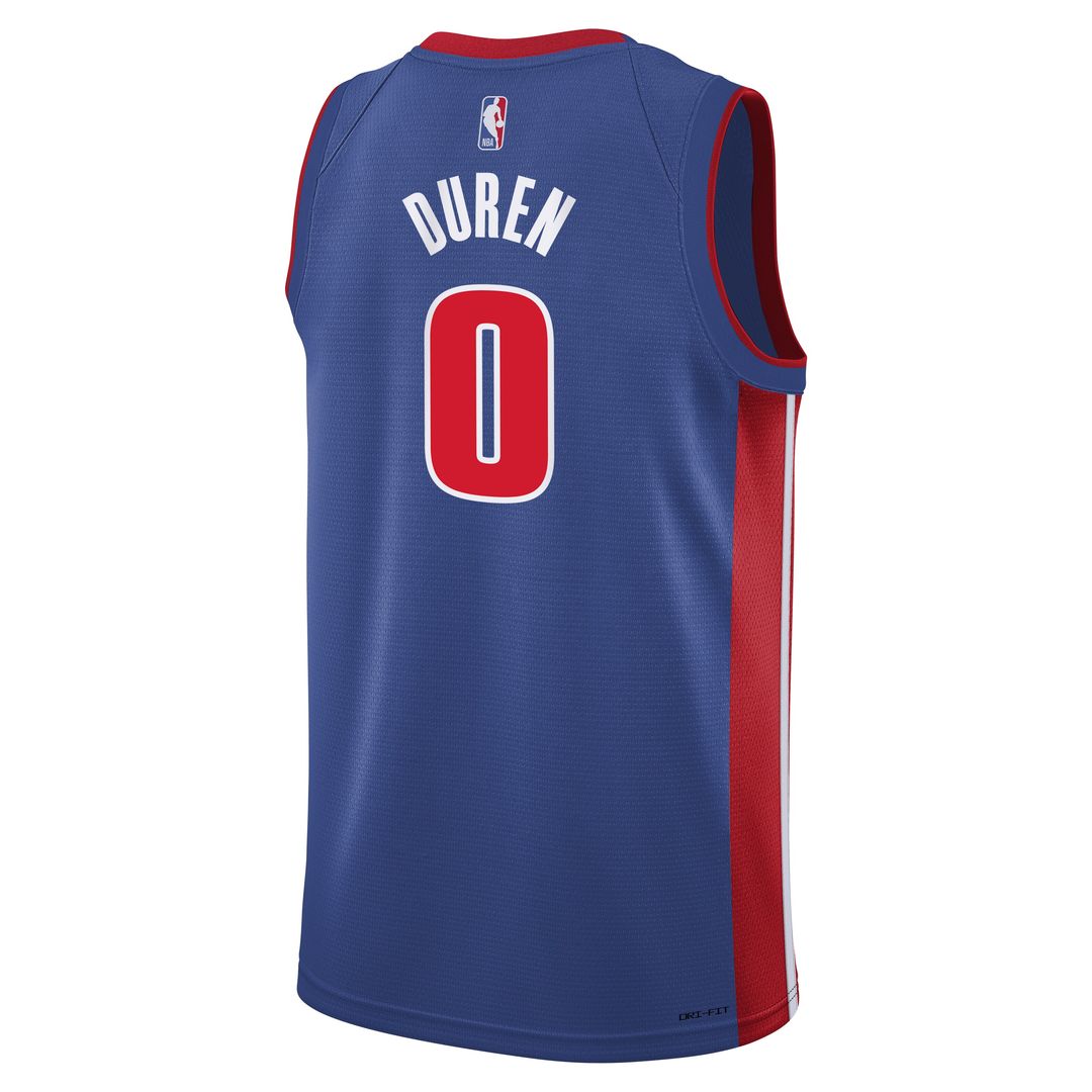 Jalen Duren Detroit Pistons Nike Youth Swingman Jersey - Icon Edition - Blue