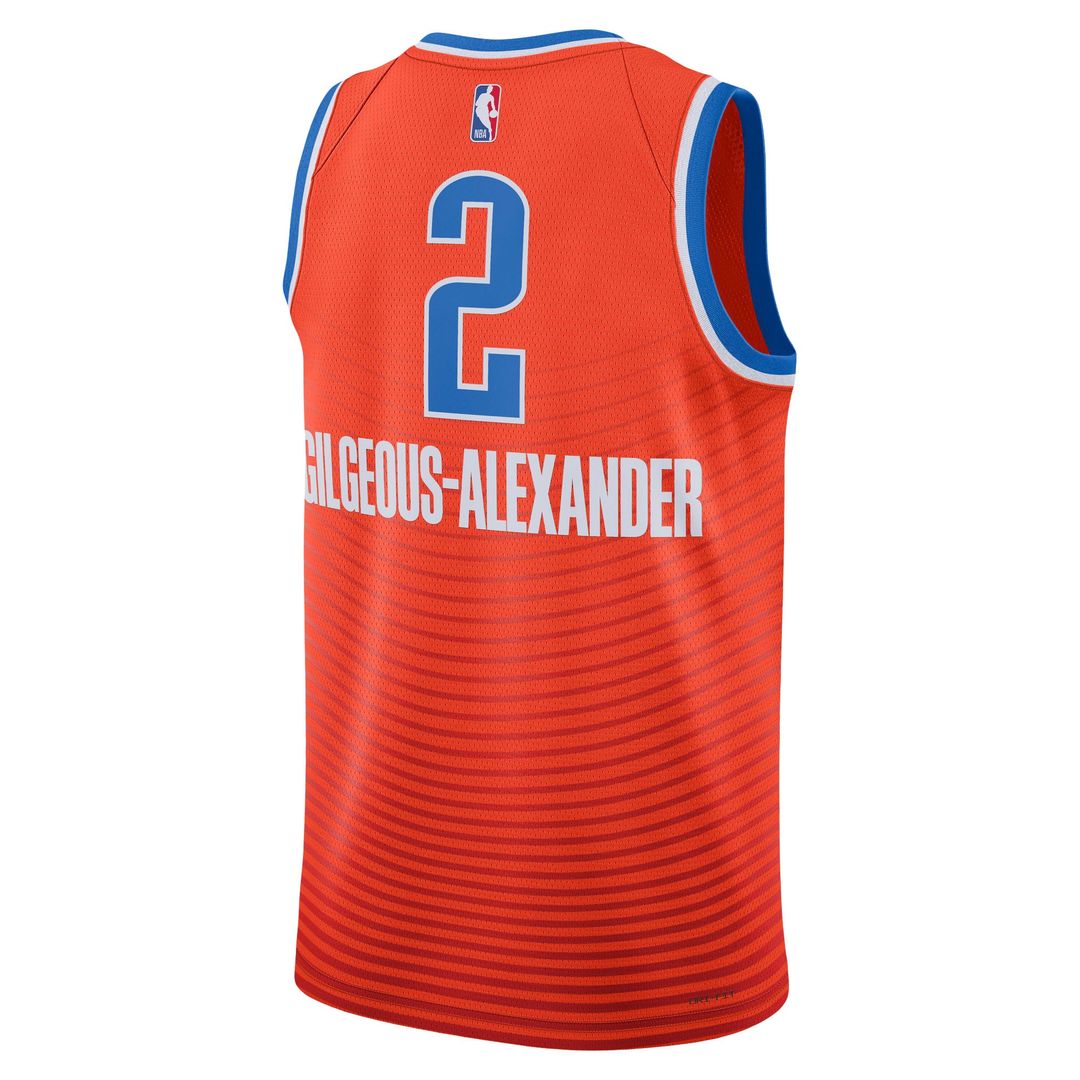 Shai Gilgeous - Alexander Oklahoma City Thunder Jordan Brand Unisex Swingman Jersey - Statement Edition - Orange