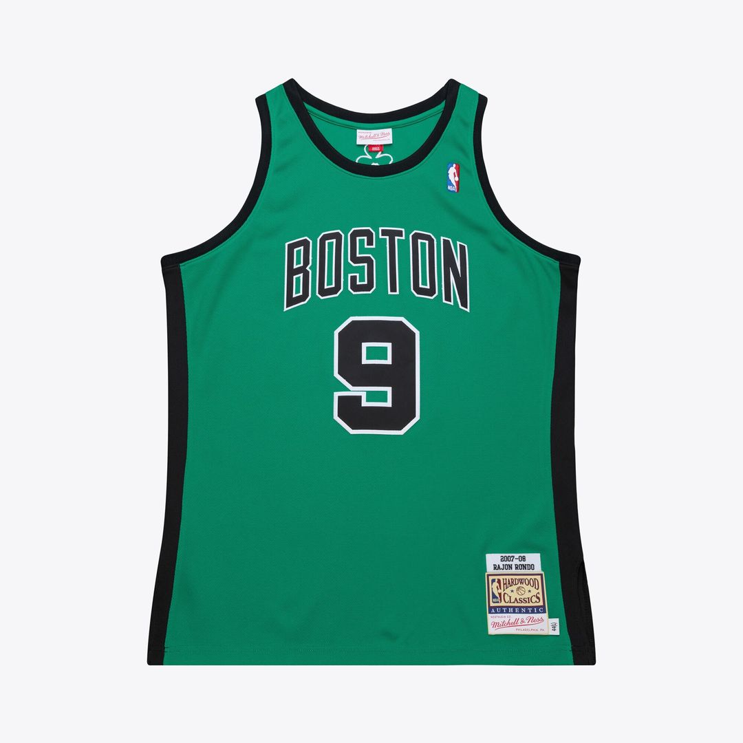 Rajon Rondo Boston Celtics Mitchell & Ness 2007 - 08 Hardwood Classics Authentic Jersey - Kelly Green