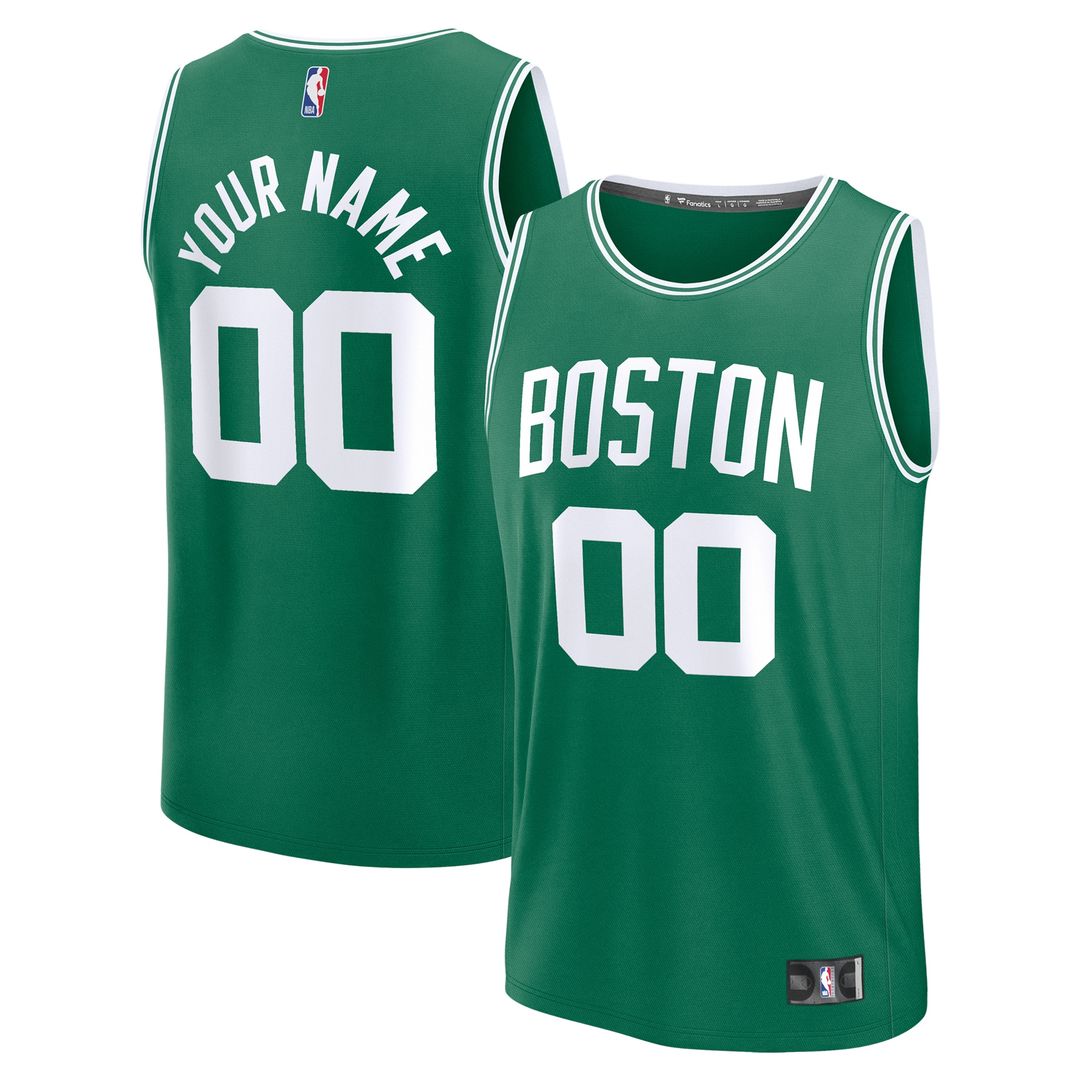 Boston Celtics Fanatics Fast Break Custom Jersey - Association Edition - White