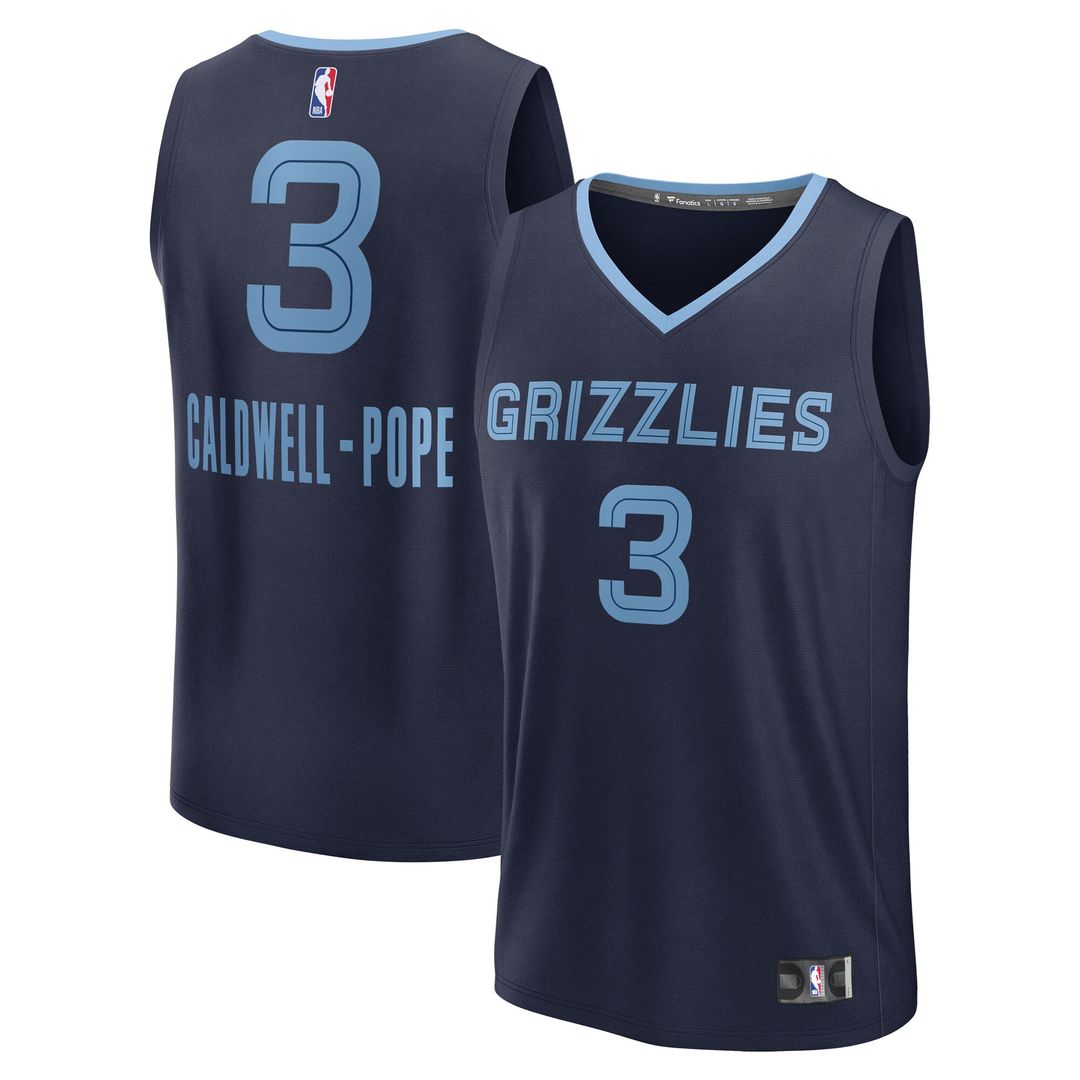 Kentavious Caldwell - Pope Memphis Grizzlies Fanatics Youth Fast Break Player Replica Jersey - Icon Edition - Navy