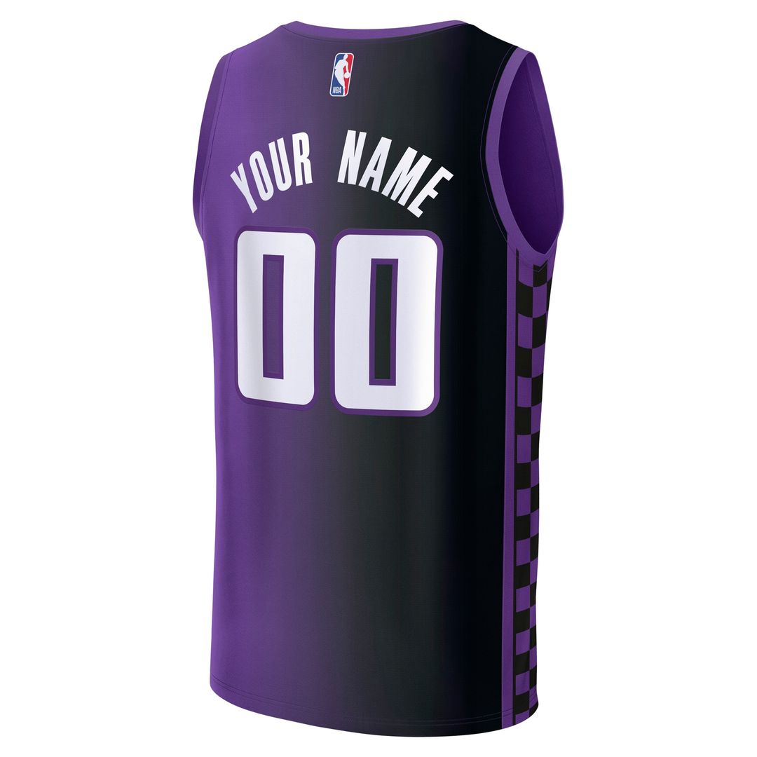 Sacramento Kings Fanatics Fast Break Custom Jersey - Icon Edition - Black