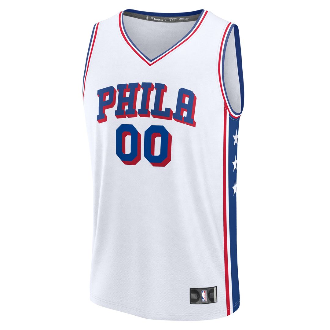 Philadelphia 76ers Fanatics Fast Break Custom Jersey - Icon Edition - Blue