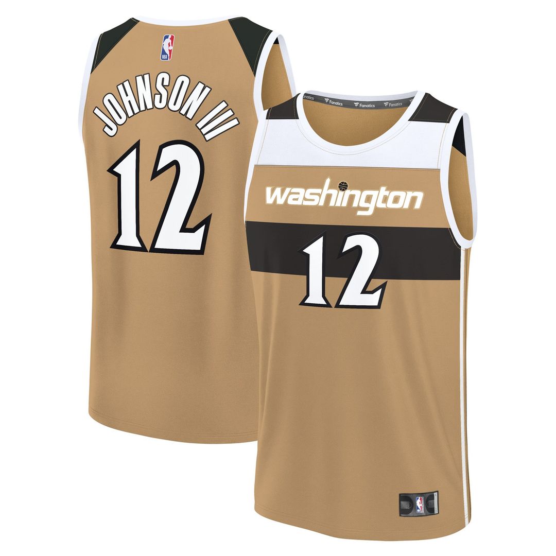 Tre Johnson III Washington Wizards Fanatics Youth Fast Break Jersey - City Edition - Gold