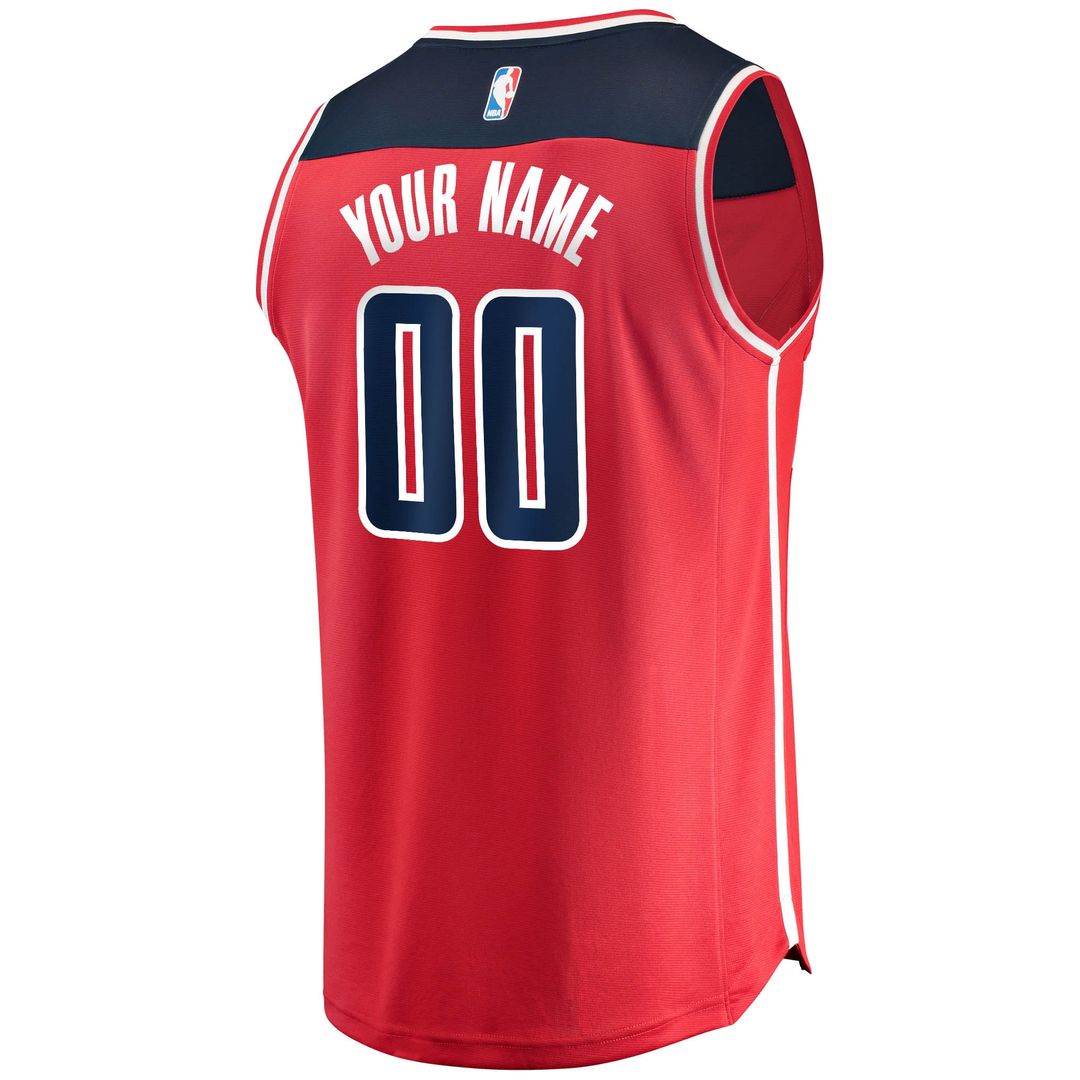 Washington Wizards Fanatics Fast Break Custom Replica Jersey Red - Icon Edition