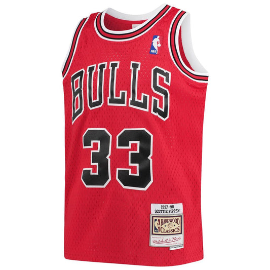 Scottie Pippen Chicago Bulls Mitchell & Ness Youth 1997 - 98 Hardwood Classics Swingman Jersey - Red