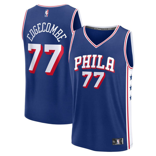 V. J. Edgecombe Philadelphia 76ers Fanatics Youth 2025 NBA Draft First Round Pick Fast Break Replica Jersey - Icon Edition - Royal