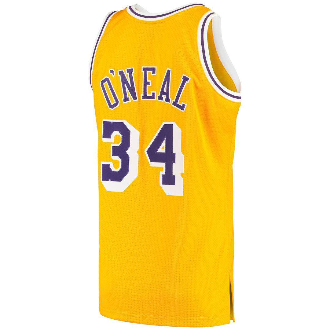 Shaquille O'Neal Los Angeles Lakers Mitchell & Ness 1996/97 Hardwood Classics Authentic Jersey - Gold