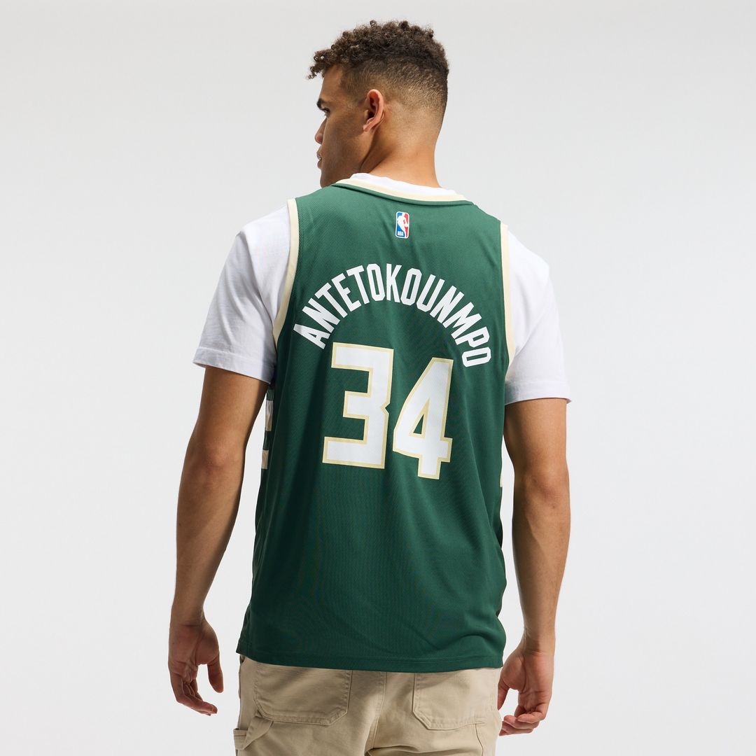 Giannis Antetokounmpo Milwaukee Bucks Fanatics Fast Break Player Replica Jersey - Icon Edition - Hunter Green