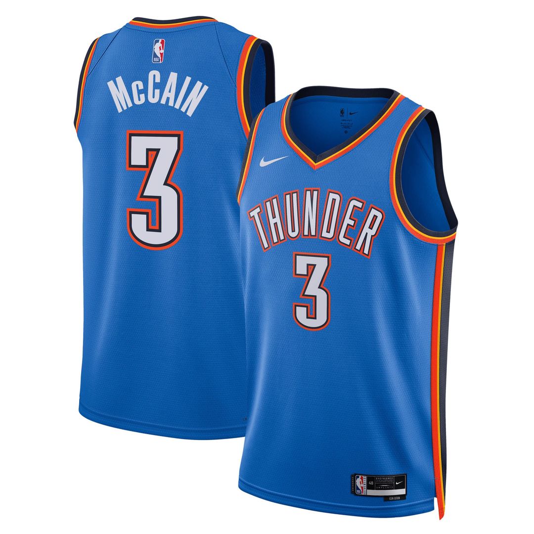 Jared McCain Oklahoma City Thunder Nike Unisex Swingman Jersey - Icon Edition - Blue