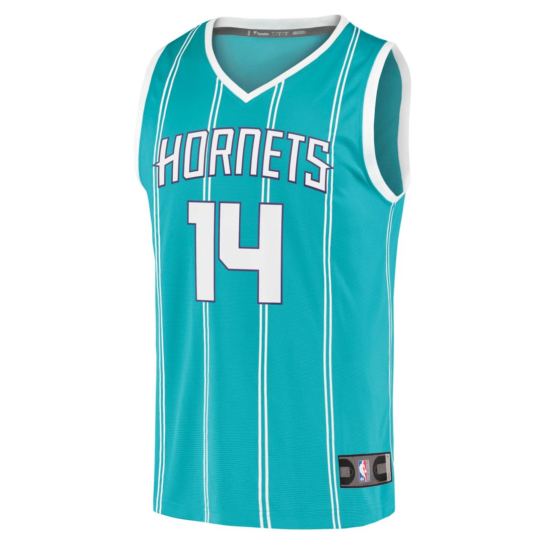 Nick Richards Charlotte Hornets Fanatics Fast Break Replica Jersey - Icon Edition - Teal