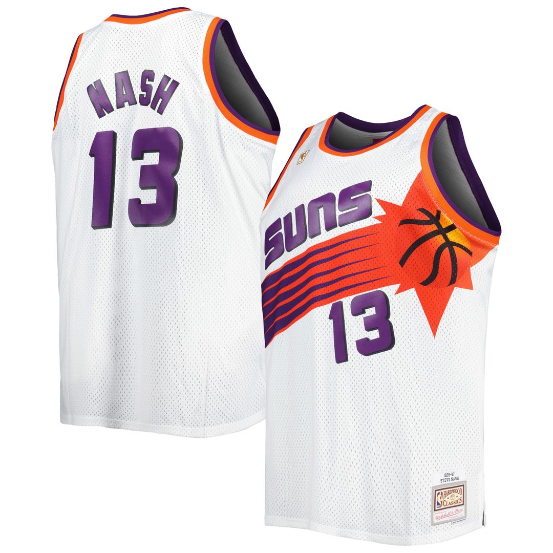 Steve Nash Phoenix Suns Mitchell & Ness 1996/97 Big & Tall Hardwood Classics Swingman Jersey - Black