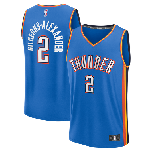 Shai Gilgeous - Alexander Oklahoma City Thunder Fanatics Fast Break Player Replica Jersey - Icon Edition - Blue