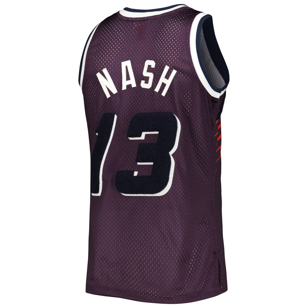 Steve Nash Phoenix Suns Mitchell & Ness 1996/97 Hardwood Classics Off - Court Swingman Jersey - Purple