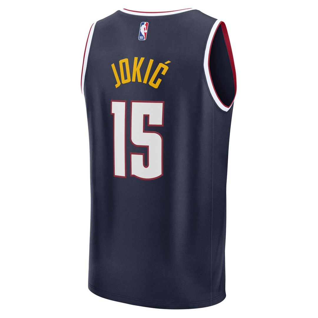 Nikola Jokic Denver Nuggets Fanatics Fast Break Player Replica Jersey - Icon Edition - Navy