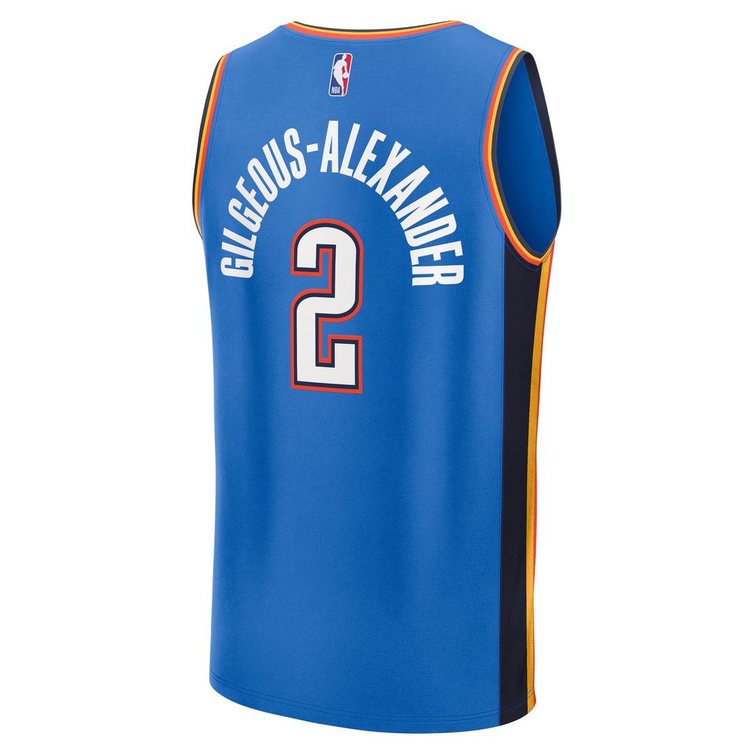 Shai Gilgeous - Alexander Oklahoma City Thunder Fanatics Youth Fast Break Player Replica Jersey - Icon Edition - Blue