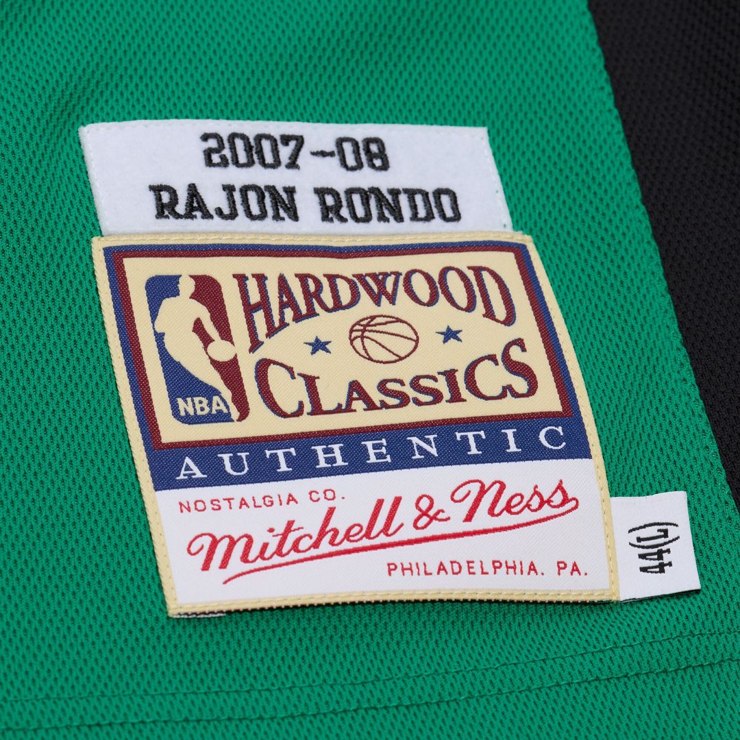 Rajon Rondo Boston Celtics Mitchell & Ness 2007 - 08 Hardwood Classics Authentic Jersey - Kelly Green