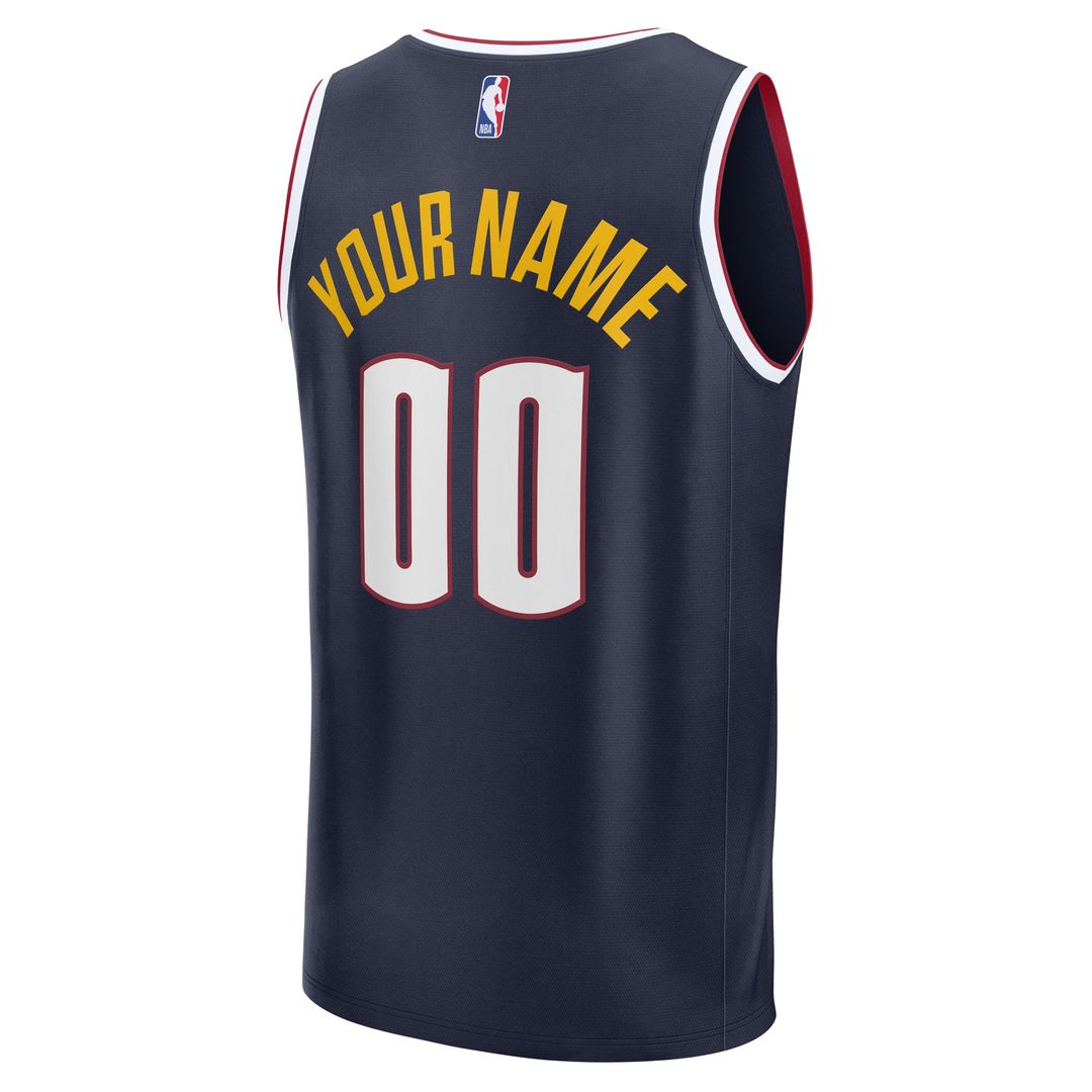 Denver Nuggets Fanatics Fast Break Custom Jersey - Icon Edition - Navy