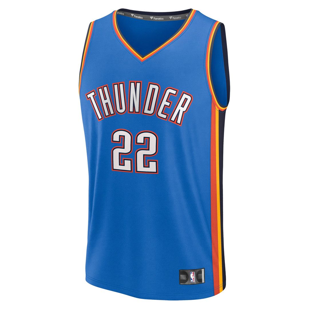 Cason Wallace Oklahoma City Thunder Fanatics Fast Break Player Replica Jersey - Icon Edition - Blue