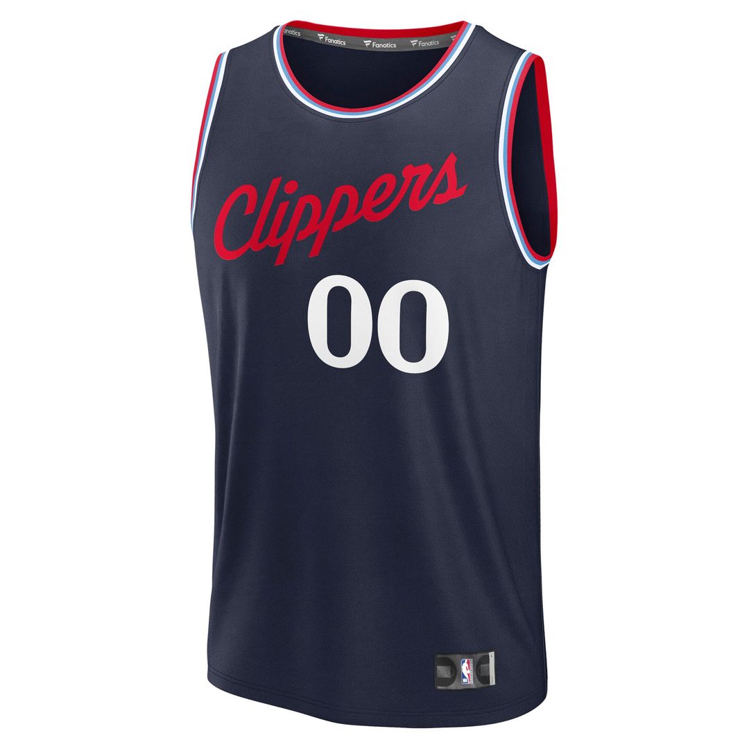 LA Clippers Fanatics Youth Fast Break Custom Replica Jersey - Red - Statement Edition