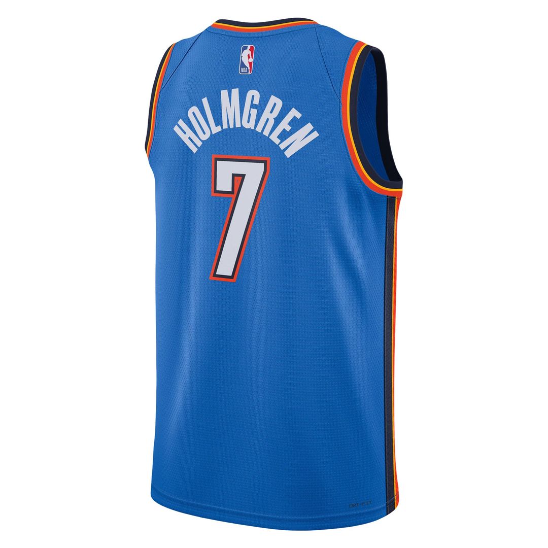 Chet Holmgren Oklahoma City Thunder Nike Unisex 2022 NBA Draft First Round Pick Player Swingman Jersey - Icon Edition - Blue