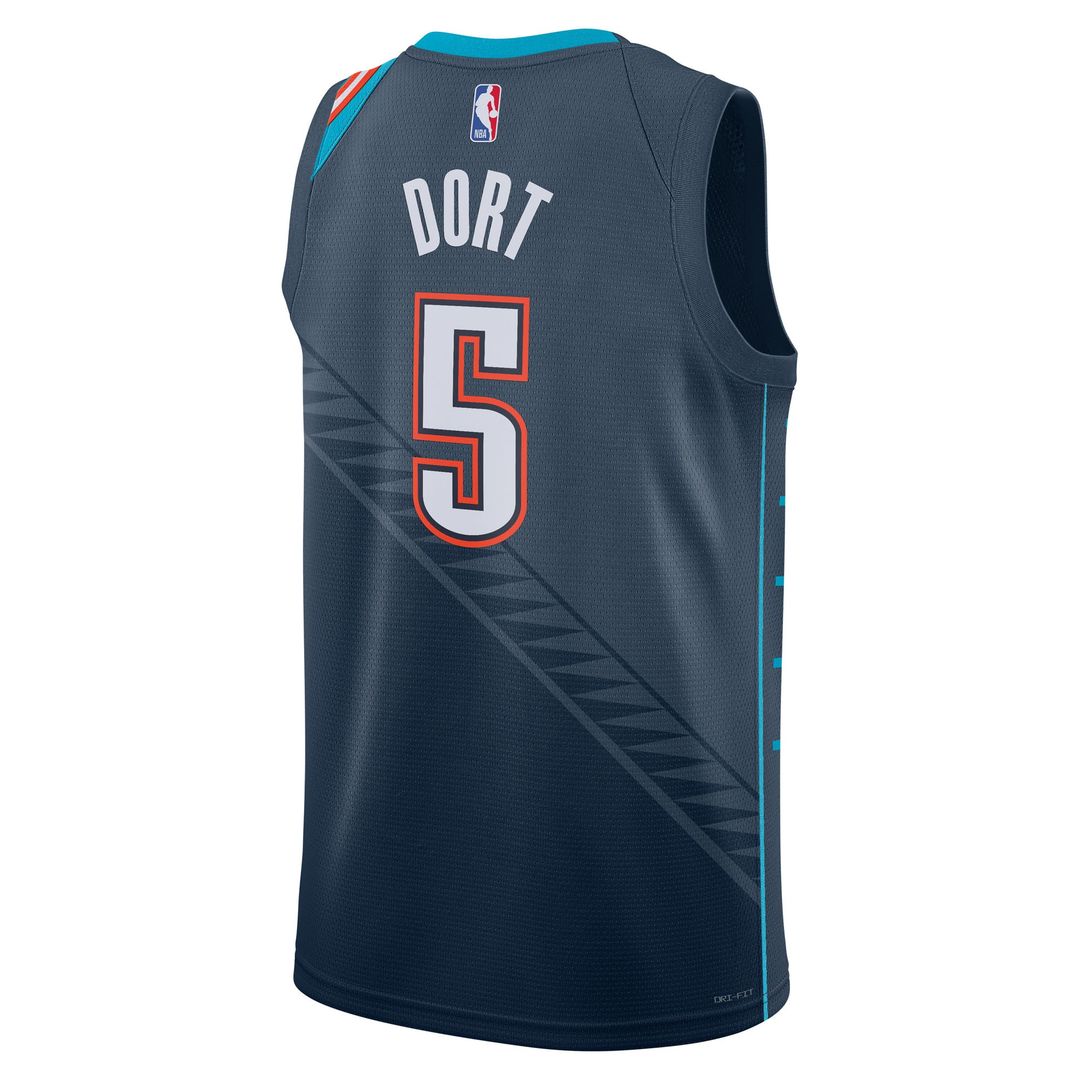 Luguentz Dort Oklahoma City Thunder Nike Unisex 2025/26 Swingman Jersey - Navy - City Edition
