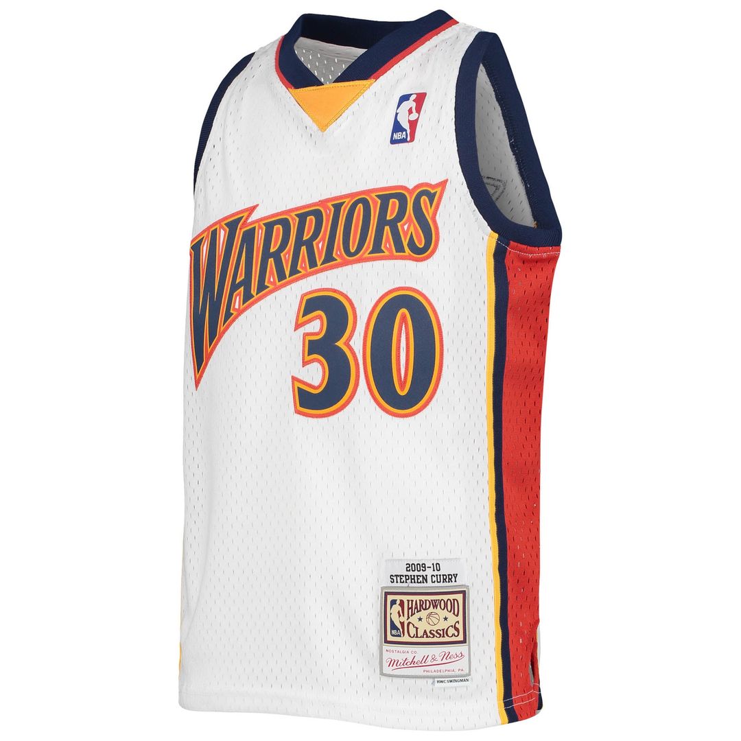 Stephen Curry Golden State Warriors Mitchell & Ness Youth 2009 - 10 Hardwood Classics Swingman Throwback Jersey - Navy