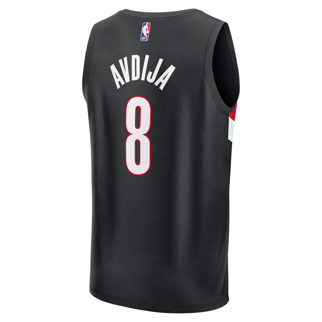 Deni Avdija Portland Trail Blazers Fanatics Fast Break Replica Jersey - Icon Edition - Black