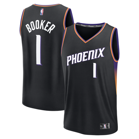 Devin Booker Phoenix Suns Fanatics Youth Fast Break Jersey - Statement Edition - Black